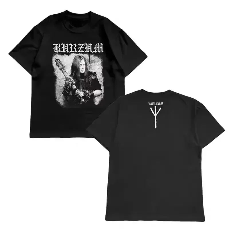 Burzum Women's Cotton Short Sleeve T-Shirt High Quality Summer Casual Crew Neck Stripe Pattern Breathable All Season Wear