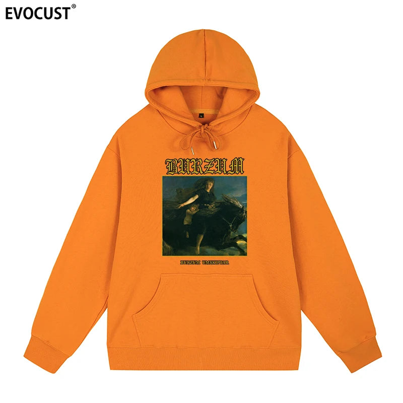 Burzum Black Vintage Hoodies Sweatshirts men women unisex Cotton