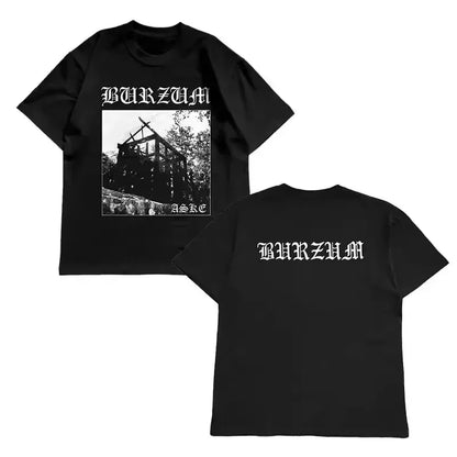 Burzum Women's Cotton Short Sleeve T-Shirt High Quality Summer Casual Crew Neck Stripe Pattern Breathable All Season Wear