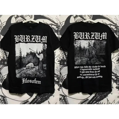 Burzum Women's Cotton Short Sleeve T-Shirt High Quality Summer Casual Crew Neck Stripe Pattern Breathable All Season Wear